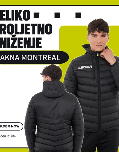 Proljetno sniženje jakna MONTREAL crna